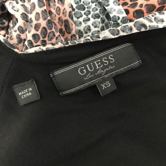 NWT Guess Cactus Flower Ombre Maxi Dress Size XS Extra Small Snakeskin High Low - Picture 8 of 12